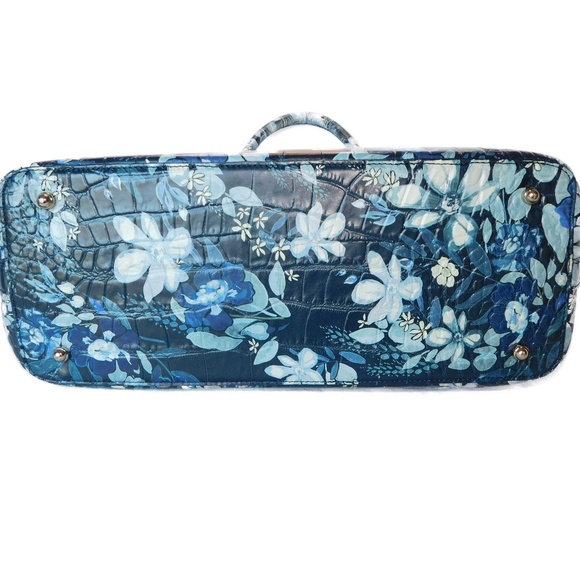 Brahmin Duxbury Satchel in Navy Madeleine - Picture 7 of 12